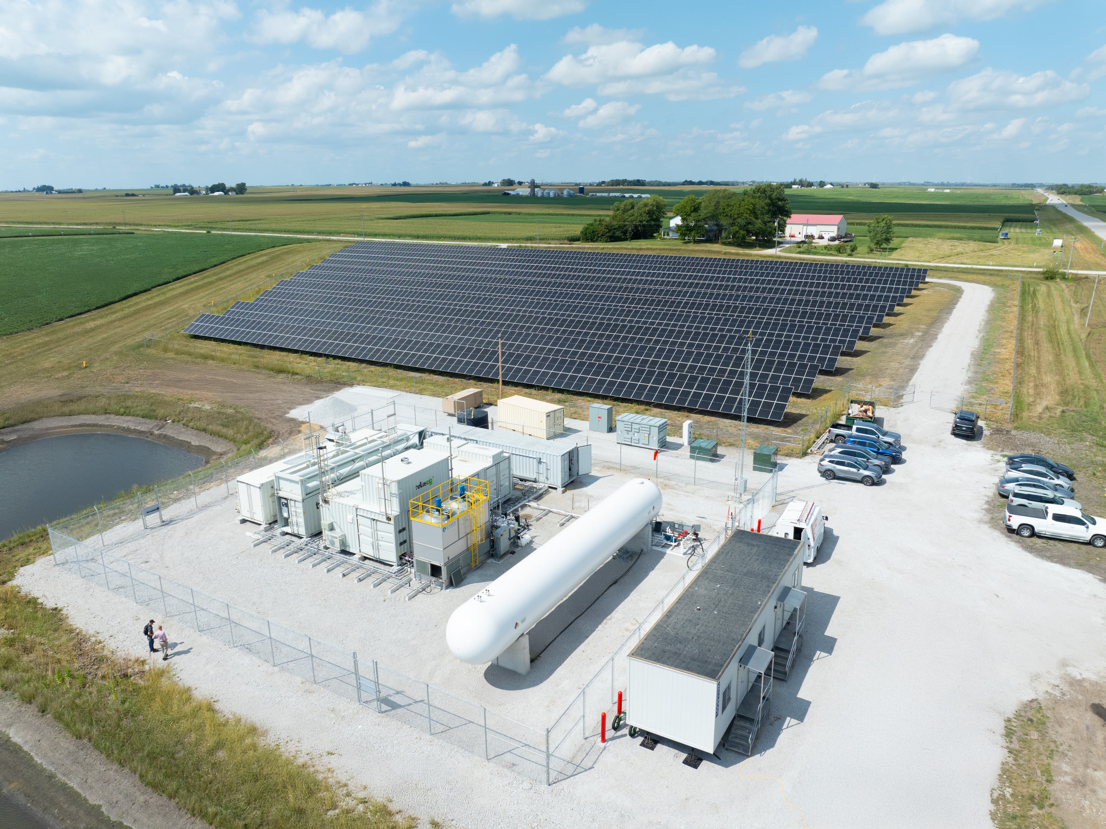 Close up of Landus Green Ammonia Plant