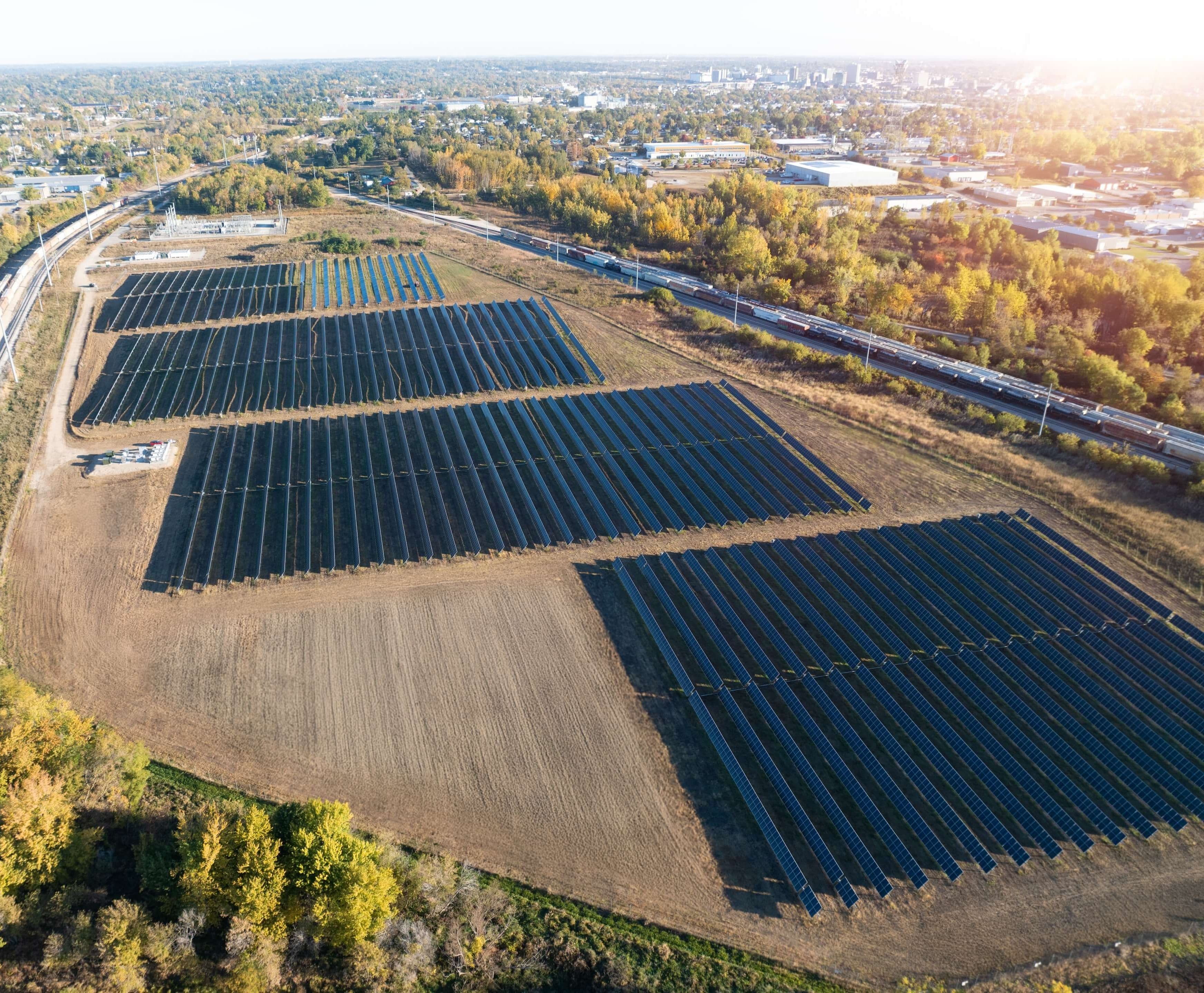 Cedar Rapids Community Solar garden at Deer Run